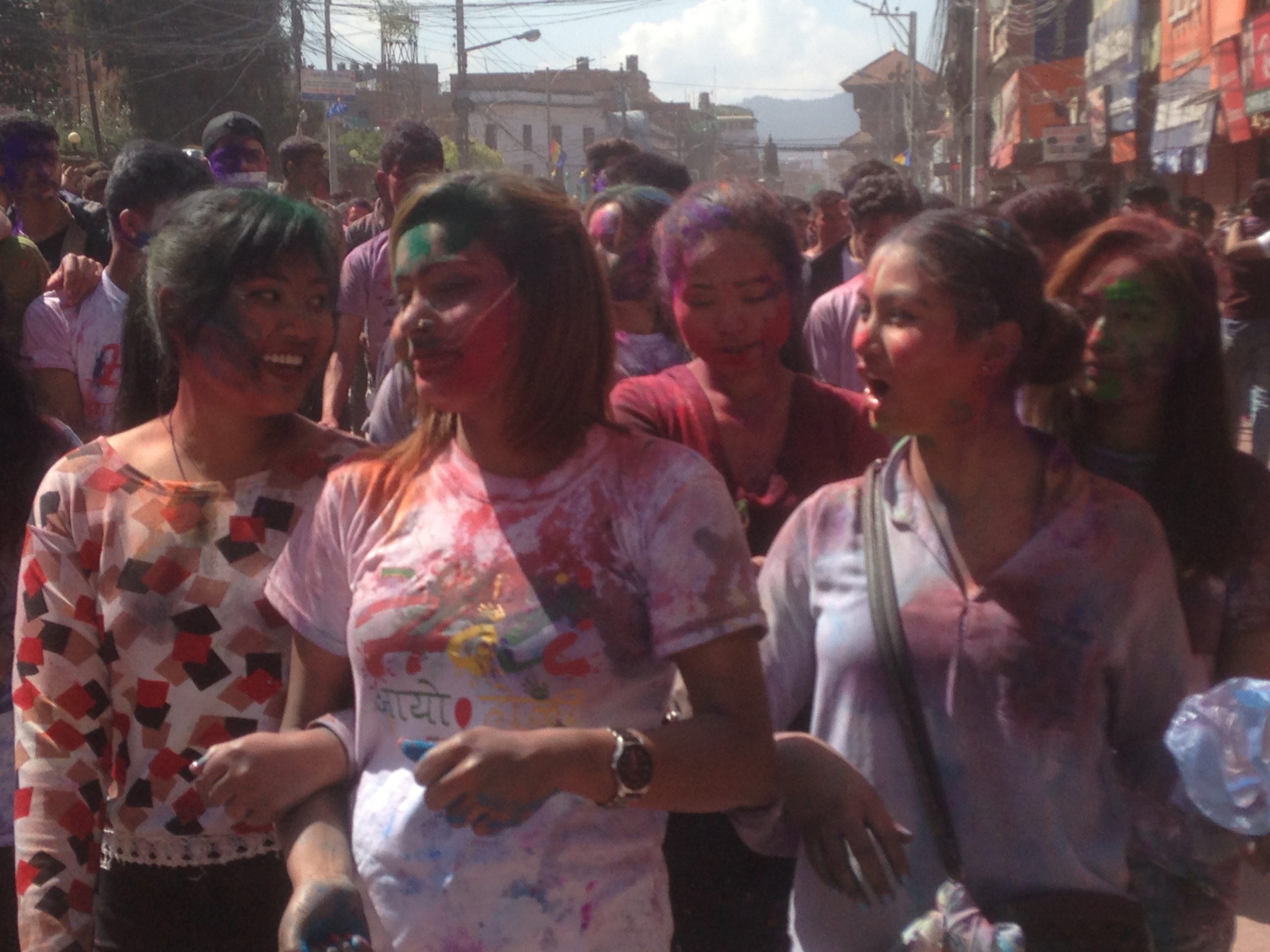 Holi festival celebrated in Nepal